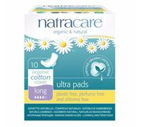 Natracare Organic & Natural Ultra Pads with Wings Long (10 Per Pack) (Pack of 4)