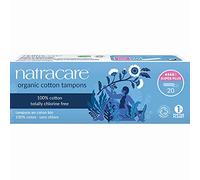 Natracare Organic All Cotton Non-Applicator Tampons Super Plus - 12 x Packs of 20 (240 Tampons)