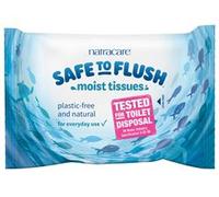 Natracare Safe to Flush Moist Tissues 30 Wipes (Pack of 3)