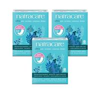 Natracare Slim Fitting Ultra Pads Without Wings, Super Plus, Made with Certified Organic Cotton, Ecologically Certified Cellulose Pulp and Plant Starch (3 Pack, 36 Pads Total)