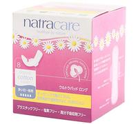 Natracare Ultra Extra Pads Long for Heavy Flow or Night with Organic Cotton | 1 Pack of 8