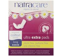 Natracare Ultra Extra Pads Long with wings 8's-12 Pack