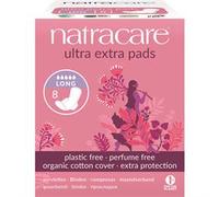 Natracare Ultra Extra Pads Long with Wings 8 pack