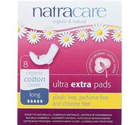 Natracare Ultra Extra Pads Long with Wings 8's-4 Pack