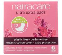 Natracare Organic Cotton Ultra Extra Normal Pads with Wings 12 per pack