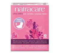 Natracare Ultra Extra Pads with Wings | Long/Night Pads | Pack of 8 X 12