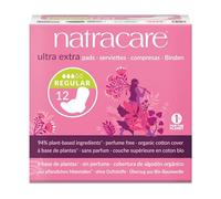 Natracare Ultra Extra Pads with Wings | Regular Absorbency | Pack of 12 X 1