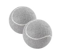 Natrama 2 PCS Precut Walker Tennis Ball for Furniture Legs and Floor Protection, Heavy Duty Long Lasting Felt Pad Covering,Grey