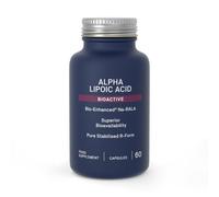 Natroceutics Alpha Lipoic Acid Pure R-Form, Bio-Enhanced Na-RALA, Stabilised R-ALA Sodium Salt Form - 60 Vegan Capsules