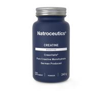 Natroceutics Creatine Monohydrate Powder 240g, Creavitalis Micronised Pure Creatine, German-Produced, Vegan & Unflavoured, No Fillers or Additives