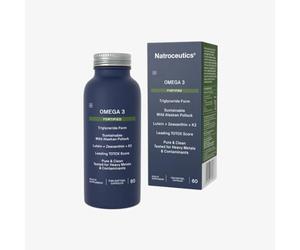 Natroceutics Omega 3 Fortified Triglyceride Capsules, 60 Count, Sustainable Wild Alaskan Pollock, Contains Lutein, Zeaxanthin & K2