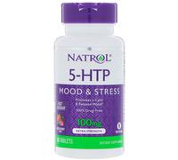 Natrol, 5-HTP, Fast Dissolve, Extra Strength, Wild Berry Flavor, 100 mg, 30 Tablets