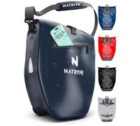NATRYFE Bicycle Bag for Pannier Rack, 20 L Volume, 100% Waterproof and Robust, with Reflectors and Shoulder Strap, Bomb-proof Hold on Any Pannier Rack, Ideal Pannier Rack Bag