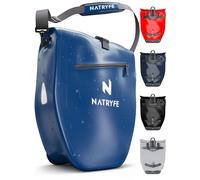 NATRYFE Bicycle Bag for Pannier Rack, 28 L Volume, 100% Waterproof and Robust, with Reflectors and Shoulder Strap, Bomb-proof Hold on Any Pannier Rack, Ideal Pannier Rack Bag