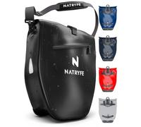 NATRYFE Bicycle Bag for Pannier Rack, 28 L Volume, 100% Waterproof and Robust, with Reflectors and Shoulder Strap, Bomb-proof Hold on Any Pannier Rack, Ideal Pannier Rack Bag