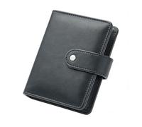 NatSumeBasics Black A7 Binder Wallet Budget Binder Planner Organizer 6 Rings Notebook Folders with Snap Button for Traveller Journal Filler Folder (A7, Black)