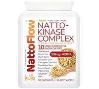 NattoFlow - 200mg 4000 FUs High Strength Nattokinase Complex - 60 Capsules