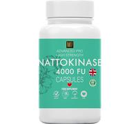 Nattokinase 120 Capsules | 4000FU | High Strength Japanese Natto | Heart Health & Circulation, Vegan, No Fillers, No Binders Non GMO Digestive Enzymes