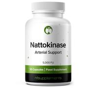 Nattokinase 5000FU Arterial Support with Oregano Extract 125mg & Motherwort 125mg 30 Capsules Made in The UK (30)