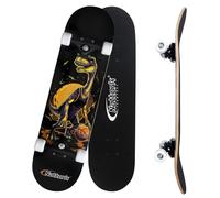 Nattork 31 Inch Complete Skateboard, Standard Skateboards Gift for Beginners, Wood 9 Layer Canadian Maple Trick Skate Boards for Boys Girls Youth Teens (Green)