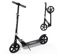 Nattork 8" Sturdy Wheels Kick Scooter for Teens & Adults - 220LB Weight Capacity, Front Shock Absorber and Adjustable Handlebar Navy Blue