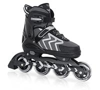 Nattork Adjustable Inline Skates for Kids and Adult with Light Up Wheel, Outdoor & Indoor Illuminating Roller Skates for Girls and Boys,Beginners