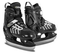 Nattork Adjustable Kids Ice Skate for Boys Girls Adult, Soft Padding and Reinforced Ankle Support Ice Hockey Skates（Gray, L）