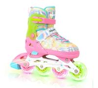 Nattork Inline Skates for Girls 4 Sizes Adjustable Girls Blades Roller for Ages 3-12 with Light up Wheels & Safety Protection - Cool Birthday Gift for Indoor Outdoor Sports