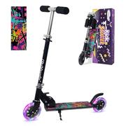 Nattork Scooter for Kids Ages 3-8 - Kick Kids Scooters for Boys & Girls Light up Wheels Folding Design with Reducing System and Adjustable Height Handlebars Portable Lightweight and up to 110 Lbs
