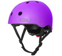 Nattork Skateboard Purple Helmet Protective Gear for Kids Multi-Sport Scooter Helmet with Removable Liner for Bike, Scooter, Inline Skate, Roller Skate, Suitable for Kids