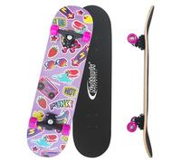 Nattork Skateboards 31 Inch Cute Complete Skateboard Wood 9 Layer Canadian Maple Trick Skate Boards for Boys Girls Youth Teens Beginner