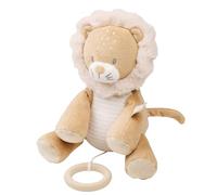 Nattou Active Soft Toy Polyester Lion with Music Box Approx. 27 cm Flo, Oli & Ernest, Ernest Brown