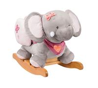 Nattou Adele and Valentine - Rocker Adele the Elephant, pink / grey