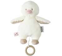 Nattou Baby Duck Music Box "La-Le-Lu" with Ring, 100% Polyester, FanFan, White