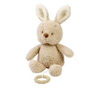 Nattou Baby Rabbit Musical Plush - Plays “La-Le-Lu” Lullaby Soft Pull-Ring Toy for Newborns & Infants, Teddy Collection, Sand, Soothing Sleep Aid