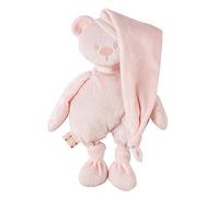Nattou Bear Soft Toy, Companion from Birth, 30 cm, Lapidou, Light Antique Pink, 877244