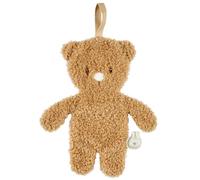 Nattou Cuddly Blanket Bear with Dummy Holder, 100% Polyester, Teddy, Brown