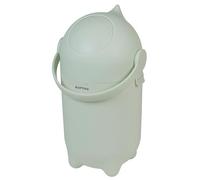 Nattou Dropy - Odour-Proof Nappy Bin, Easy Open with One Hand, Stylish Nappy Changing, Polypropylene/ABS Material, 49.5 x 28 cm, Green