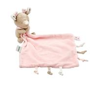 Nattou FanFan Comforter with Gripping Options, 27 x 27 cm, Polyester, Pink
