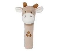Nattou Giraffe-Luna Grasping Toy of Polyester, with Squeaker, Approx. 16 cm, Luna and Axel, Beige/White