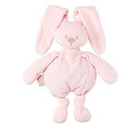 Nattou Lapidou Rabbit Plush Toy, Cuddly Companion, Helps Develops Motor Skills, Machine Washable, Polyester, PETA-Approved Vegan, 30 cm, Light Pink