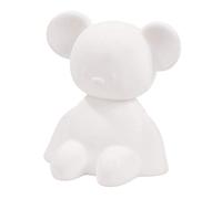 Nattou Led Night Light Mouse Made of Silicone, 7 Colors in 4 Light Intensities, Bpa 13.5 X 10.5 X 14 cm, White die Maus
