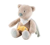 Nattou Mini Musical Box, Bear Jules, Wiegellied "La-Le-Lu", Approx. 23 cm, Romeo, Jules and Sally, Beige