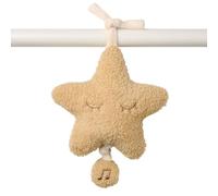 Nattou Musical Cuddly, Built-In Music Box, No Batteries Needed, Relaxing La-Le-Lu Melody, Huggable Sleep Soother, Activity Hanging Toy for Cot/Pram/Car Seat, Hand Washable, 20 cm, Honey Star