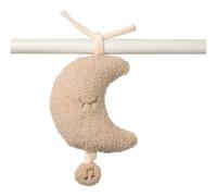 Nattou Musical Cuddly, Built-In Music Box, No Batteries Needed, Relaxing La-Le-Lu Melody, Huggable Sleep Soother, Activity Hanging Toy for Cot/Pram/Car Seat, Hand Washable, 25 cm, Beige Moon