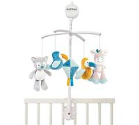 Nattou Musical Mobile, Tim and Tiloo, "La-Le-Lu" Melody, 37 x 31 x 9 cm, Blue-Yellow-Grey, 498319