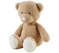 Nattou Teddy - Cuddly Bear, Develops Fine Motor Skills, Huggable Fluffy Soft Fur Plush Toy, 100% Polyester, Machine Washable, 30 cm, Caramel
