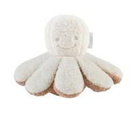 Nattou Plush Soft Toy, Stuffed Animal, Huggable Cuddly Companion, Super-Soft Teddy Fabric Material, Develops Fine Motor Skills, Machine Washable, PETA-Approved Vegan, Octopus, Ecru
