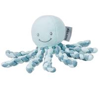 Nattou Plush Soft Toy, Stuffed Animal, Huggable Cuddly Companion, Umbilical Cord Design Reassures Baby, Develops Fine Motor Skills, Machine Washable, PETA-Approved Vegan, Mint Green Octopus