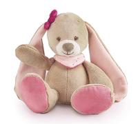 Nattou Rabbit Soft Toy, Nina, Companion from Birth, 30 cm, Nina, Jade and Lili, Beige-Pink, 987004
